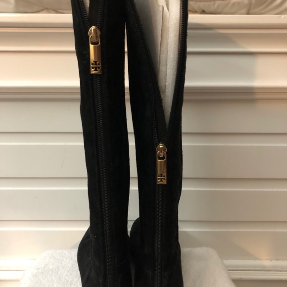 Tory Burch Suede Riding Boot - Picture 3 of 5